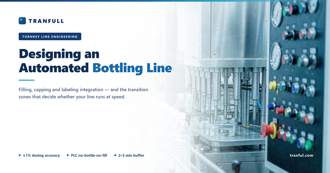 How to Design an Automated Bottling Line: Connecting Filling, Capping, and Labeling