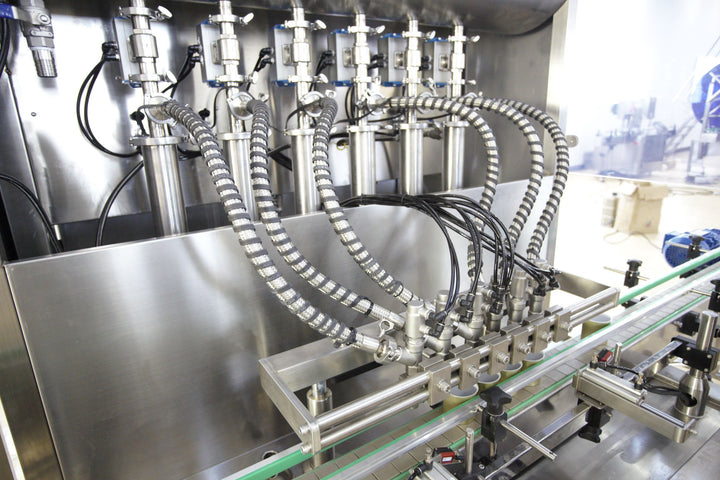 10-Head Straight Line Liquid Filling Machine - Filling Head Detail | Tranfull
