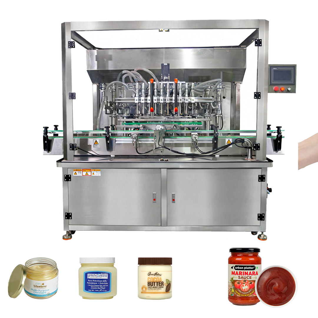 10-Head Straight Line Liquid Filling Machine - Full View | Tranfull