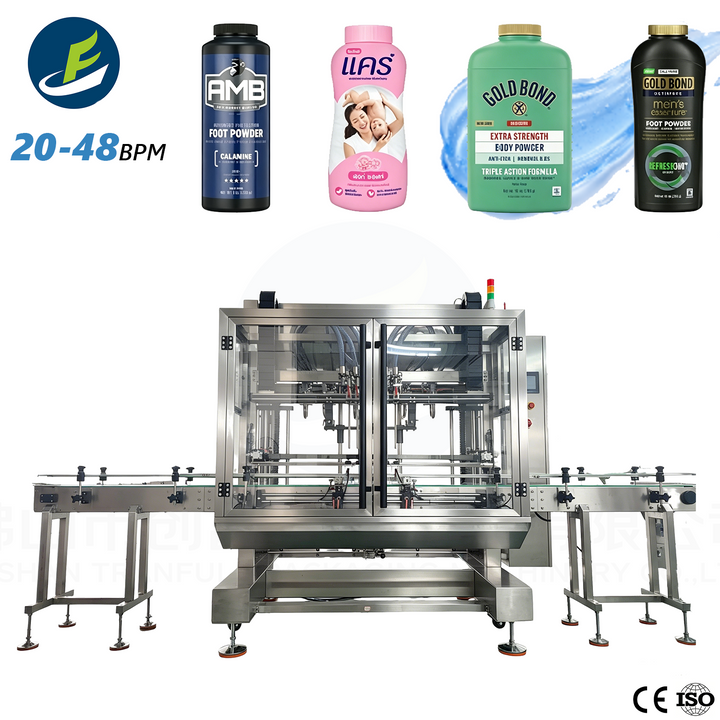 6-Head Gear Pump Liquid Filling Machine Full View 20-48BPM - Tranfull