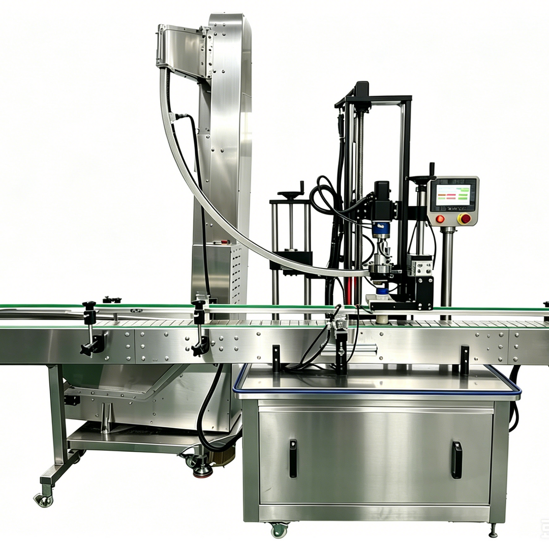 Automatic capping machine for powder filling production line - Tranfull