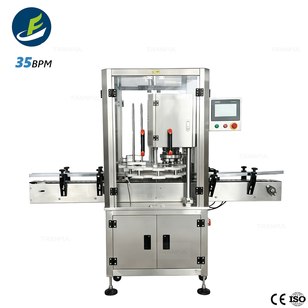Automatic round can seaming machine for tinplate aluminum cans CE ISO - Tranfull
