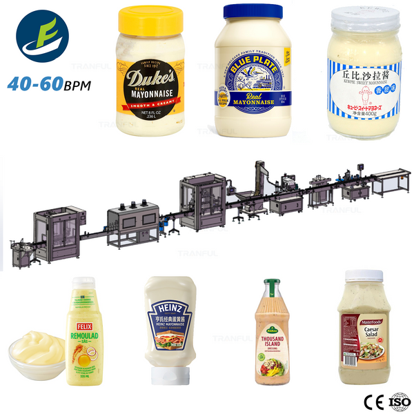 Automatic salad dressing filling production line 40-60bpm - Tranfull