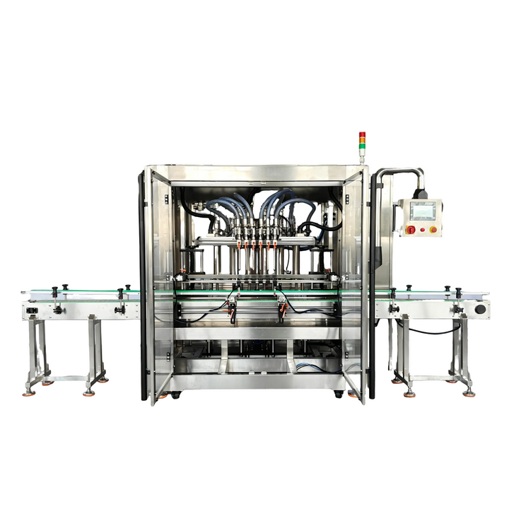 Complete salad dressing filling line side view - Tranfull