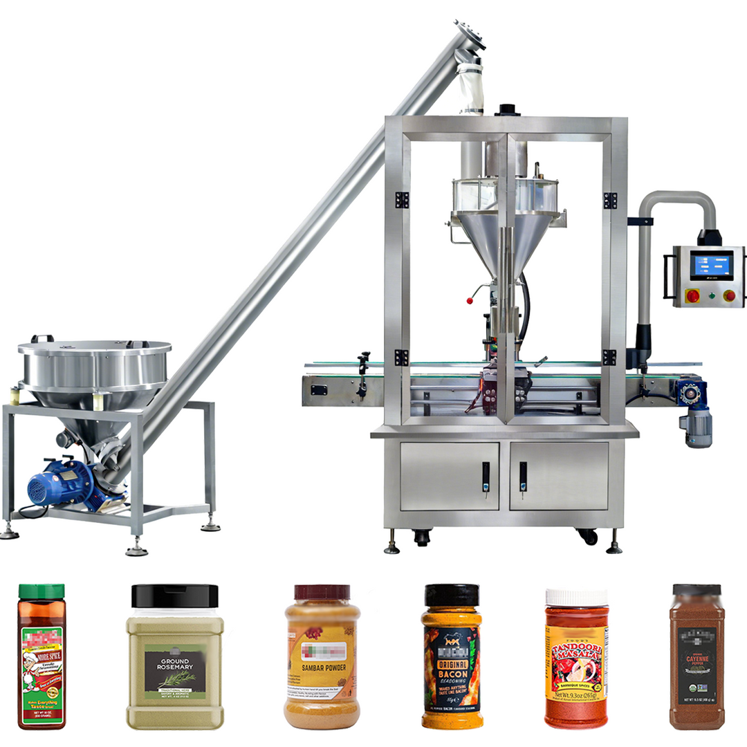 Auto Spice Milk Coffee Powder Filling Machine - Full View | Tranfull