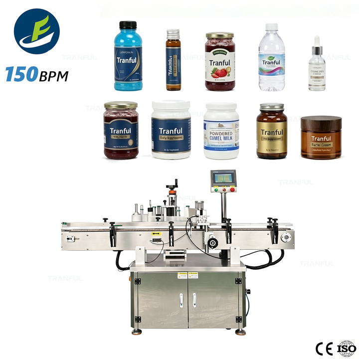 Automatic clamping round bottle labeling machine 150BPM - Tranfull	automatic-clamping-round-bottle-labeling-machine-150bpm-tranfull