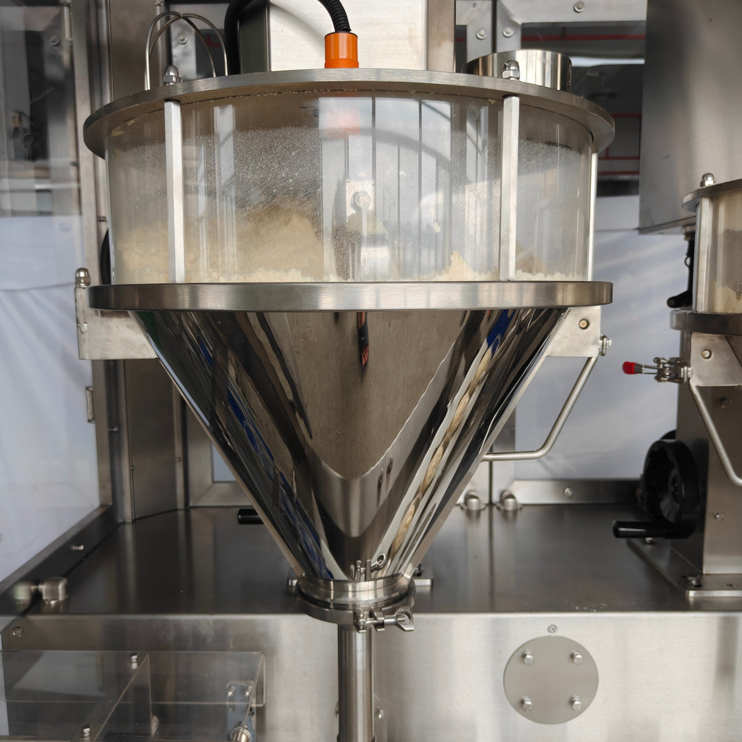 Automatic double head cheese powder auger filling machine - Tranfull
