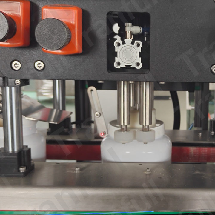 Automatic rotary capping machine for protein powder jars and bottles - Tranfull