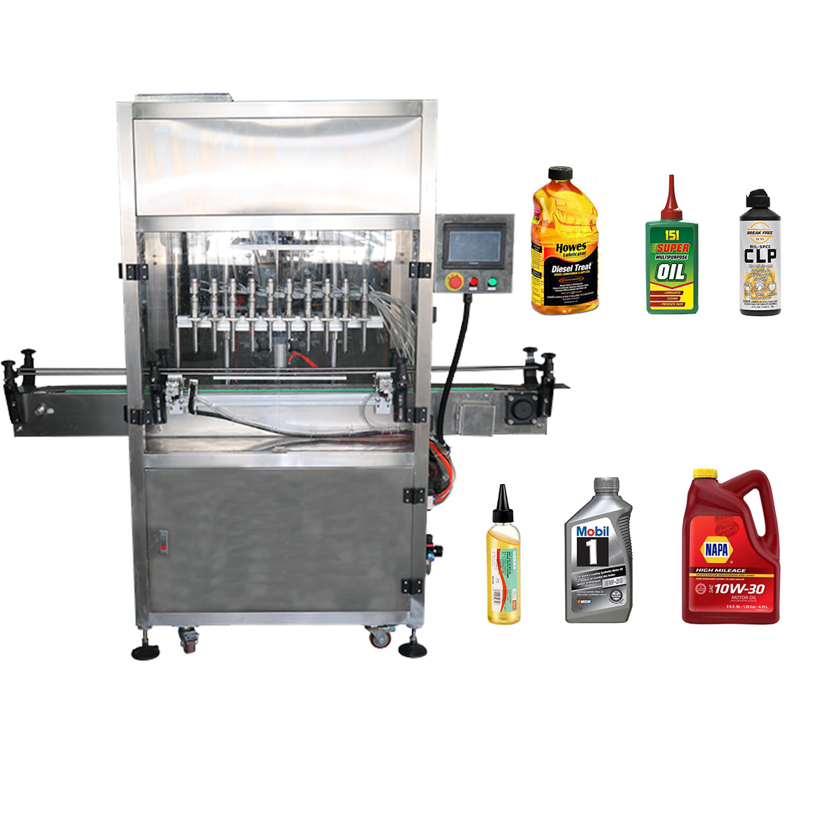 Automatic Gravity Flow Liquid Filling Machine - Full View | Tranfull