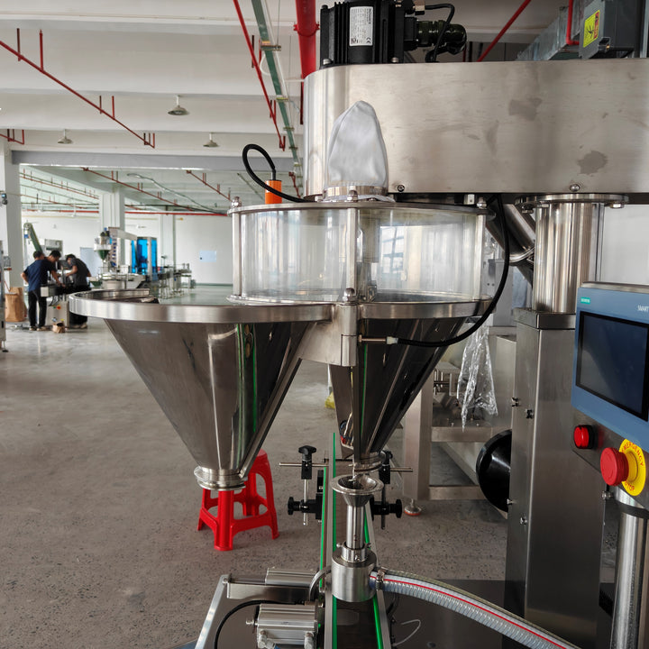 Hopper detail of matcha tea powder auger filling machine - Tranfull