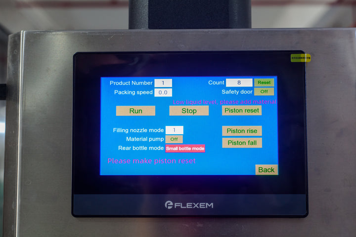 Piston Type Filling Machine - Touch Screen Control Panel | Tranfull