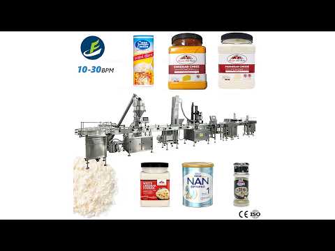 Automatic cheese powder auger filling production line video - Tranfull