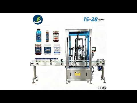 Single head servo capping machine running demo - Tranfull