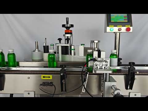 Customizable Round Bottle Labeling Machine | Automatic Label Applicator