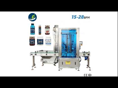 Single head servo capping machine running demo - Tranfull