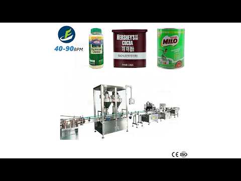 Dual-head powder filling line video demonstration - Tranfull