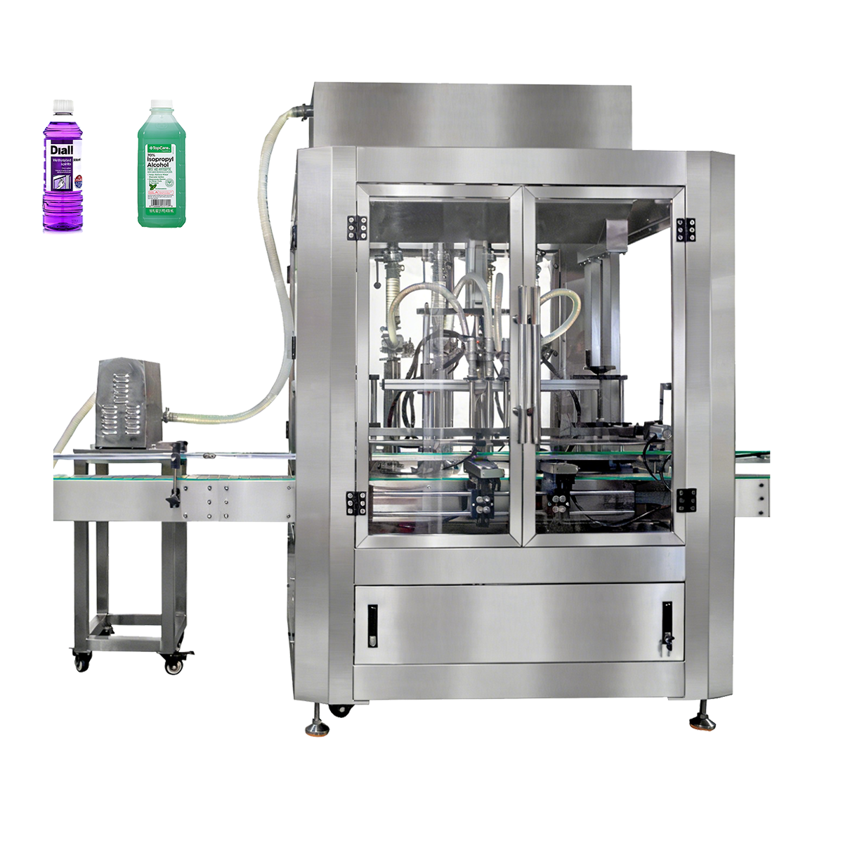 Rotary Automatic Liquid Filling Machine - Full View | Tranfull